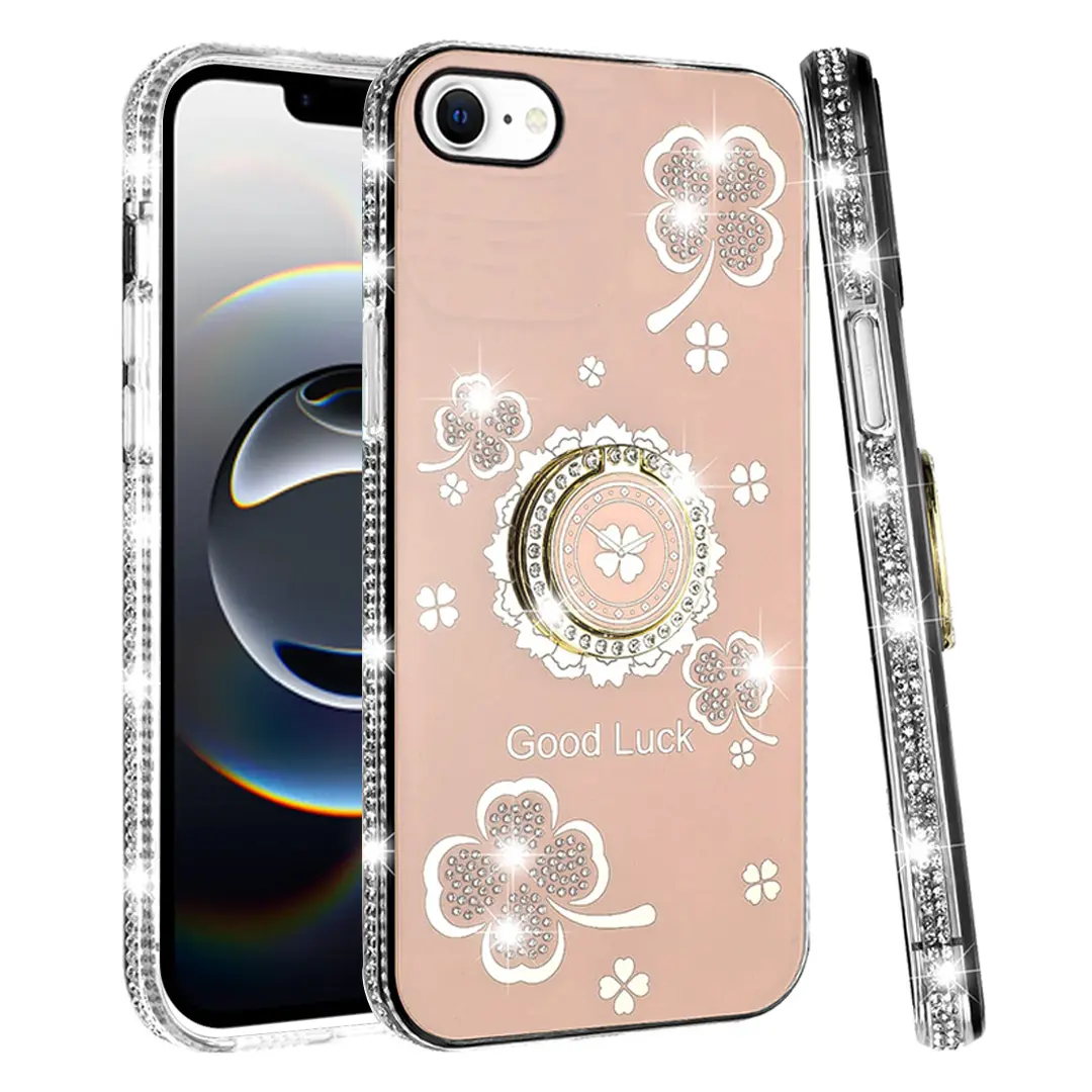 iPhone 16E Bling Diamond Lucky Case Gold